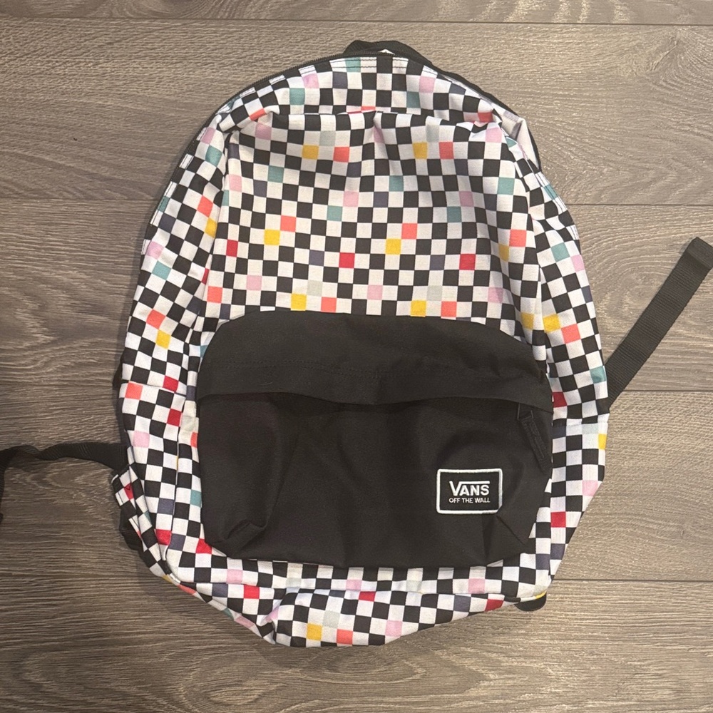 Vans Colorful Checkered Backback Pride Colors Rainbow (like NEW)